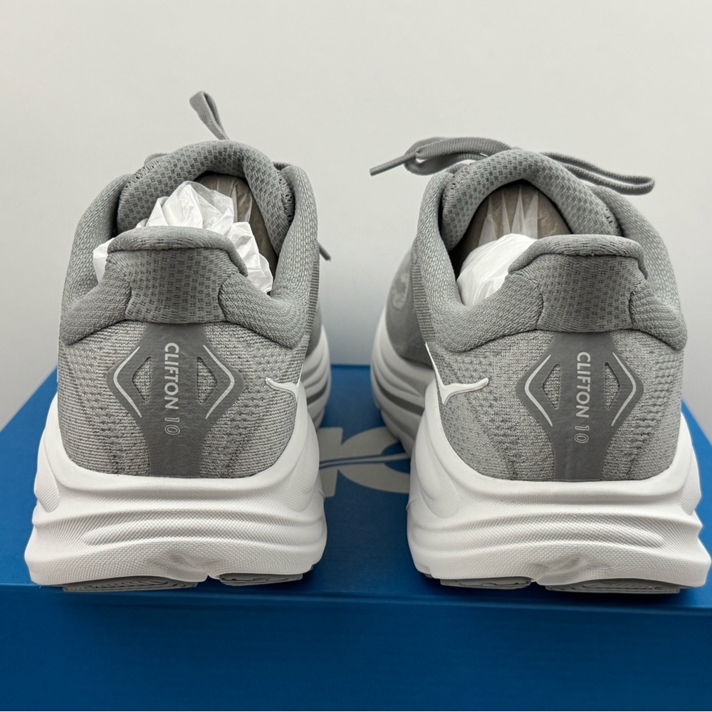 Hoka One One Clifton 10 Stellar Grey Men’s sizes 11.5 4E Wide 1162051/STLLR - Picture 3 of 5
